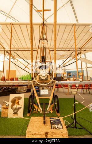 Replica di esercito britannico aereo numero 1a costruito e volato da Samuel Franklin Cody a Farnborough nel 1908 a Farnborough Air Sciences Trust Museum Regno Unito Foto Stock