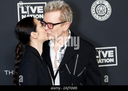 Los Angeles, Stati Uniti d'America. 04 gen, 2020. Cina Chow e Billy Idol frequentando l'arte di Elysium del XIII annuale di Gala il cielo a Hollywood Palladium on gennaio 04, 2020 a Los Angeles, California. Credito: Geisler-Fotopress GmbH/Alamy Live News Foto Stock