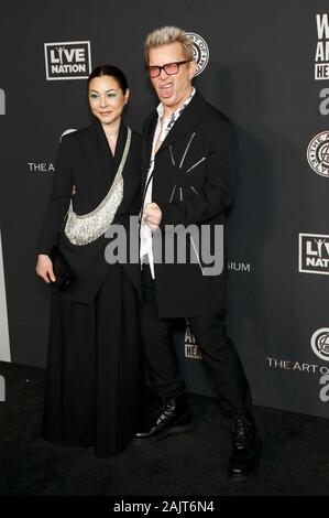 Los Angeles, Stati Uniti d'America. 04 gen, 2020. Cina Chow e Billy Idol frequentando l'arte di Elysium del XIII annuale di Gala il cielo a Hollywood Palladium on gennaio 04, 2020 a Los Angeles, California. Credito: Geisler-Fotopress GmbH/Alamy Live News Foto Stock