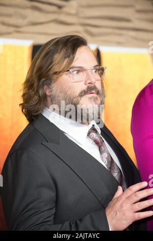 Visto arrivare sul tappeto rosso per il Regno Unito Premiere Jumanji: il livello successivo. BFI Waterloo. 05.12.19 con: Jack Black dove: Londra, Regno Unito quando: 05 Dic 2019 Credit: WENN.com Foto Stock