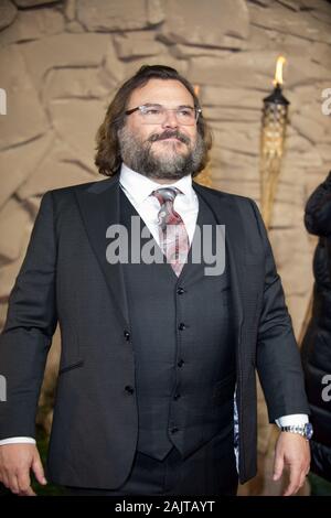 Visto arrivare sul tappeto rosso per il Regno Unito Premiere Jumanji: il livello successivo. BFI Waterloo. 05.12.19 con: Jack Black dove: Londra, Regno Unito quando: 05 Dic 2019 Credit: WENN.com Foto Stock