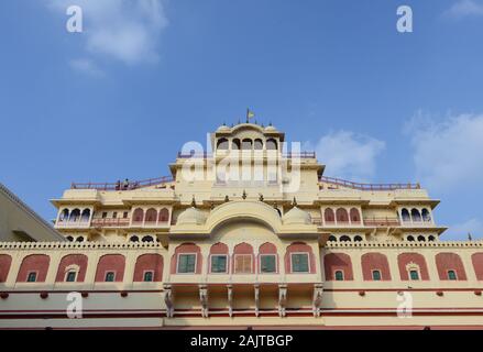 La residenza reale al palazzo della città di Jaipur. Foto Stock