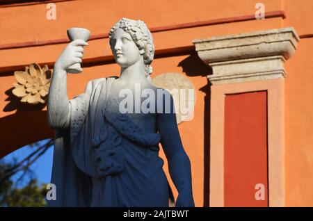 Il XIX secolo i giardini in stile neoclassico di Montfort a Valencia, Spagna Foto Stock