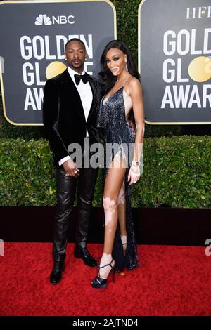 05 Gennaio 2020 - Beverly Hills, la California - Winnie Harlow. 77Th Annuale di Golden Globe Awards tenutosi presso il Beverly Hilton. Photo credit: HFPA/AdMedia /MediaPunch Foto Stock