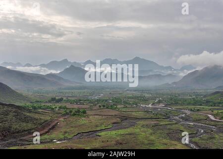 Regione del Kashmir del Pakistan presa in agosto 2019 Foto Stock