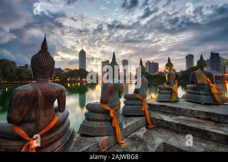 Sri Lanka meridionale, compresa la capitale di Colombo Foto Stock