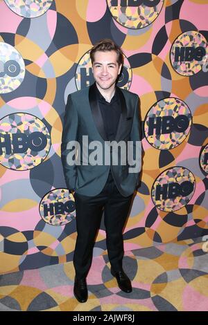 Los Angeles, California, USA. 05 gen, 2020. Michael Gandolfini in corrispondenza del HBO ufficiali Golden Globe Awards After Party tenuto presso il Beverly Hilton Hotel on gennaio 05, 2020 in Beverly Hills, in California, negli Stati Uniti. (Foto di arte Garcia/Sipa USA) Credito: Sipa USA/Alamy Live News Foto Stock