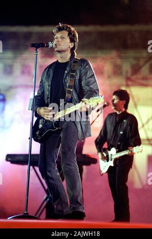 Napoli Italia , 01/09/1997 Festivalbar a Piazza del Plebiscito : Bon Jovi foto di Fabio Diena Foto Stock