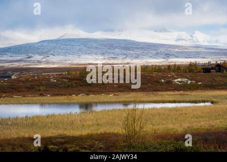 Paesaggio autunnale in Fjall, Rondane National Park, Norvegia Foto Stock