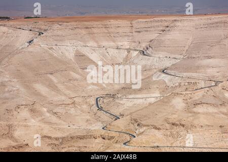 Wadi Mujib, splendida vista sulla valle, Kings Highway, Route 35, karak, High Land, Giordania, centro-est, Asia Foto Stock