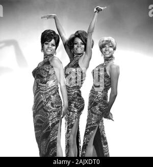 Il SUPREMES foto promozionale di American gruppo vocale circa 1966 con da sinistra: Firenze Ballard, Diana Ross, Maria Wilson Foto Stock