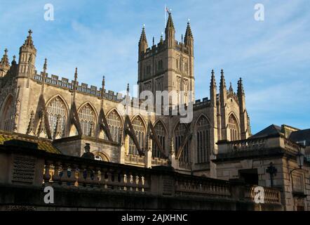 Cattedrale di Bath Bath Somerset England Regno Unito Foto Stock