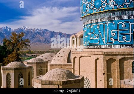 Dettaglio della moschea Jameh in Yazd, il centro iraniano della cultura zoroastriana. Foto Stock