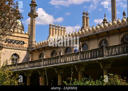 Royal Pavilion, conosciuto anche come Brighton Pavilion England Foto Stock