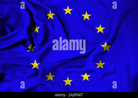 Bandiera dell'Unione europea Foto Stock