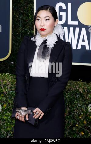 Beverly Hills, Stati Uniti d'America. 05 gen, 2020. Awkwafina frequentando il 77th Annuale di Golden Globe Awards presso il Beverly Hilton Hotel il 5 gennaio 2020 a Beverly Hills, la California. Credito: Geisler-Fotopress GmbH/Alamy Live News Foto Stock