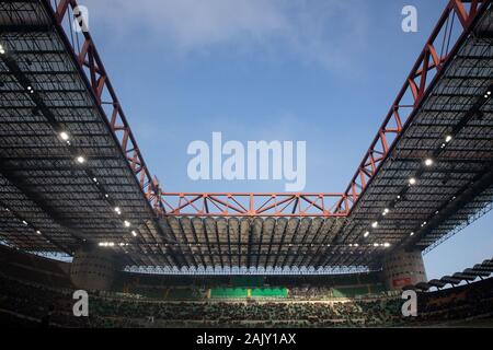 Milano, Italia. 6 Gen, 2020. stadio san siroduring AC Milan vs Sampdoria, italiano di calcio di Serie A del campionato Gli uomini in Milano, Italia, 06 Gennaio 2020 - LPS/Francesco Scaccianoce Credito: Francesco Scaccianoce/LP/ZUMA filo/Alamy Live News Foto Stock