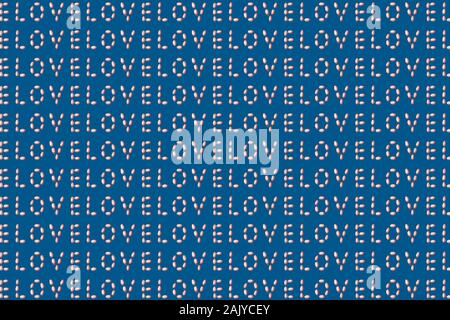 Felice il giorno di San Valentino sfondo costituito con i dolci Foto Stock