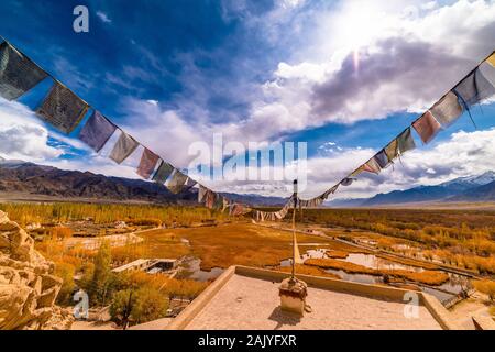 Leh Palace il monastero nel centro della città di Leh in Jammu India Foto Stock