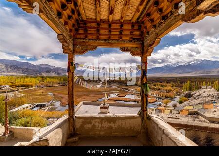 Leh Palace il monastero nel centro della città di Leh in Jammu India Foto Stock