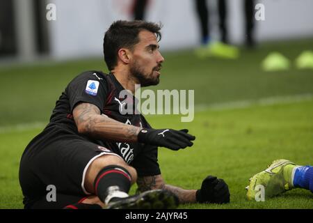 Milano, Italia, 06 gen 2020, Fernandez suso (Milano) durante il Milan vs Sampdoria - Calcio italiano di Serie A uomini campionato - Credito: LPS/Francesco Scaccianoce/Alamy Live News Foto Stock