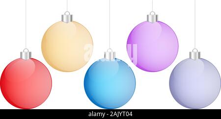 Sfere di Natale Illustrazione Vettoriale