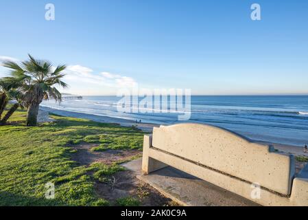 Litoranea Mattinata invernale a legge Street Park. San Diego, California, Stati Uniti d'America. Foto Stock