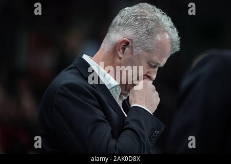 6 gennaio 2020, Perugia, Italia: heynen vitale (pullman sir safety conad perugia)durante il Test Match - Sir Safety Conad Perugia vs Skra Belchatow, Pallavolo Test Match in Perugia, Italia, 06 Gennaio 2020 - LPS/Loris Cerquiglini (credito Immagine: © Loris Cerquiglini/LPS tramite ZUMA filo) Foto Stock