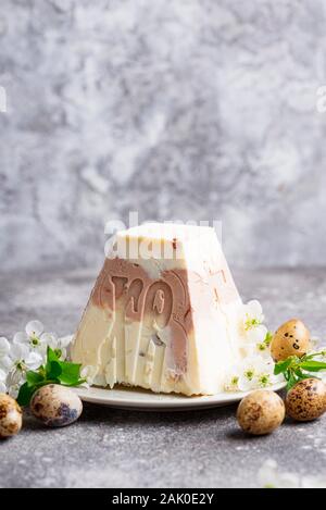 Pasqua tradizionale cottage cheese dessert Foto Stock