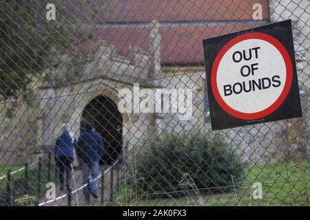 Imber Village - abbandonato Salisbury Plain Foto Stock