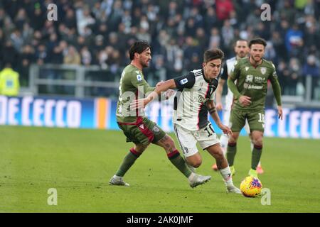 Torino, Italia, 06 gen 2020, 10 paulo dybala ( Juventus ) durante la Juventus vs Cagliari - Calcio italiano di Serie A del campionato Gli uomini - Credit: LPS/Claudio Benedetto/Alamy Live News Foto Stock