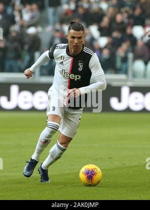 Torino, Italia, 06 gen 2020, 7 cristiano ronaldo (Juventus) durante la Juventus vs Cagliari - Calcio italiano di Serie A del campionato Gli uomini - Credit: LPS/Claudio Benedetto/Alamy Live News Foto Stock