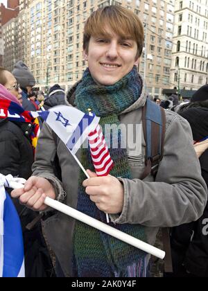 New York, Stati Uniti d'America. 5 gennaio 2020. Circa 15.000 manifestanti sono scesi in piazza in nessun odio alcun timore marzo in risposta ad un aumento di anti-semita attac Foto Stock