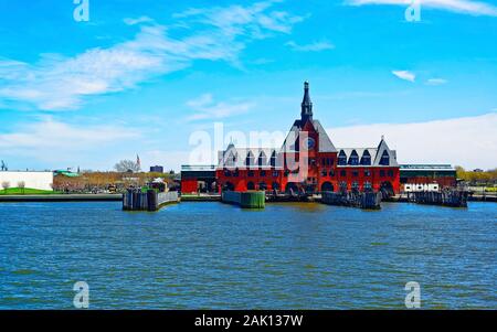 Ferrovia Centrale del New Jersey reflex terminale Foto Stock