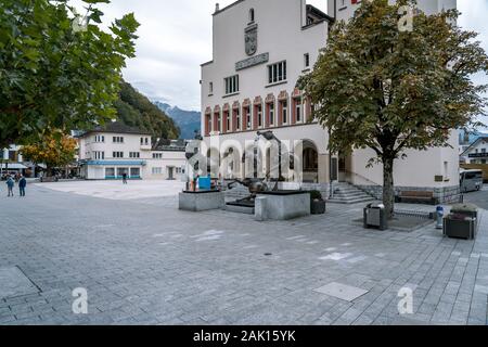 Vaduz, Liechtenstein - municipio edificio Foto Stock
