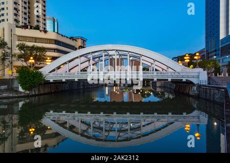 Elgin Bridge, Singapore Foto Stock