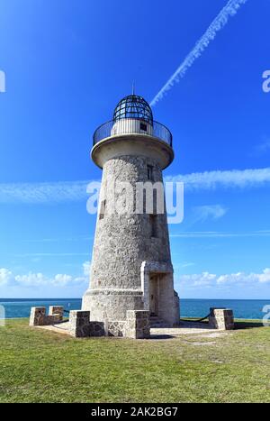 Faro nel Parco nazionale Biscayne, Florida Foto Stock