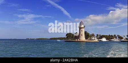 Faro nel Parco nazionale Biscayne, Florida Foto Stock