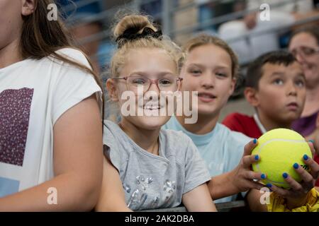 Sydney, Australia. 07Th gen, 2020. Ventilatori durante il 2020 ATP Cup presso il Ken ROSEWALL Arena, Sydney, Australia il 7 gennaio 2020. Foto di Peter Dovgan. Credit: UK Sports Pics Ltd/Alamy Live News Foto Stock