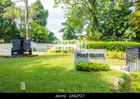 Fort Siloso Sentosa Island Singapore Foto Stock