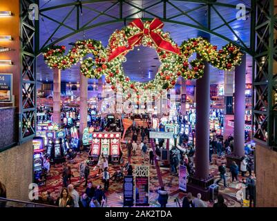 Las Vegas, DIC 28: vista dell'interno del New York New York Hotel & Casino on Dic 28, 2019 a Las Vegas, Nevada Foto Stock