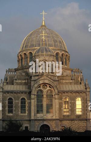 Vista del th della chiesa ortodossa russa Alexndre-Newsky a Biarritz, Francia.(senza data immagine) | utilizzo in tutto il mondo Foto Stock