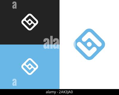 Gli occhi del logo della clinica. Oftalmologia degli emblemi. Occhi stilizzati e lettere L. Vision concept idea. Vettore occhio stilizzato segno con le frecce in su e in giù. Illustrazione Vettoriale