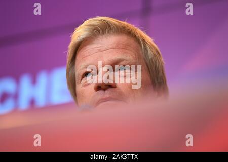 Monaco di Baviera, Germania. 07Th gen, 2020. Oliver KAHN è introdotto in una conferenza stampa come nuovo membro del consiglio di amministrazione di FC Bayern. Credito: Sven Hoppe/dpa/Alamy Live News Foto Stock