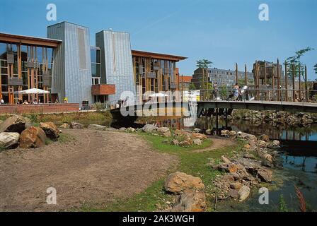 Vista delle strutture pertinenziali di Zoo Artis di Amsterdam. Essa è stata fondata su iniziativa della incorporazione di natura Artis Magistra. Si tratta di un Foto Stock