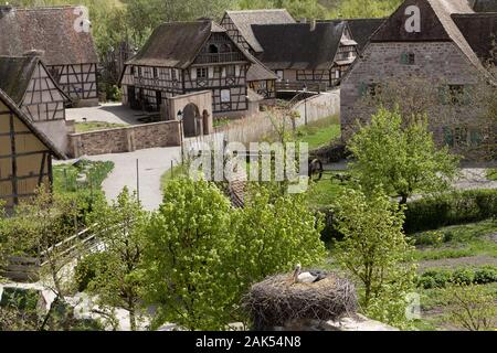 Ungersheim: Freilichtmuseum Ecomusée d'Alsace, Elsass | Utilizzo di tutto il mondo Foto Stock