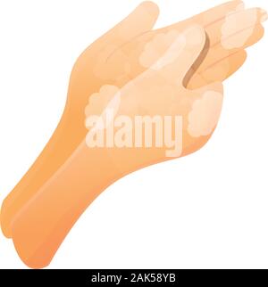 Lavaggi a mano icona della mano. Cartoon di lavaggi a mano mano icona vettoriali per il web design isolato su sfondo bianco Illustrazione Vettoriale