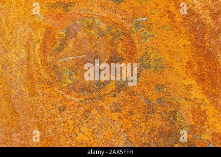 Full frame di rusty astratta sfondo metalllic Foto Stock