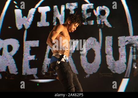 American rapper NLE Choppa in concerto al Winter Breakout Festival 2019 al Pacific Coliseum di Vancouver, British Columbia, il 13th dicembre 2019 Foto Stock