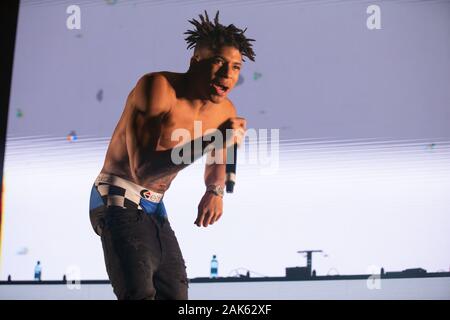 American rapper NLE Choppa in concerto al Winter Breakout Festival 2019 al Pacific Coliseum di Vancouver, British Columbia, il 13th dicembre 2019 Foto Stock